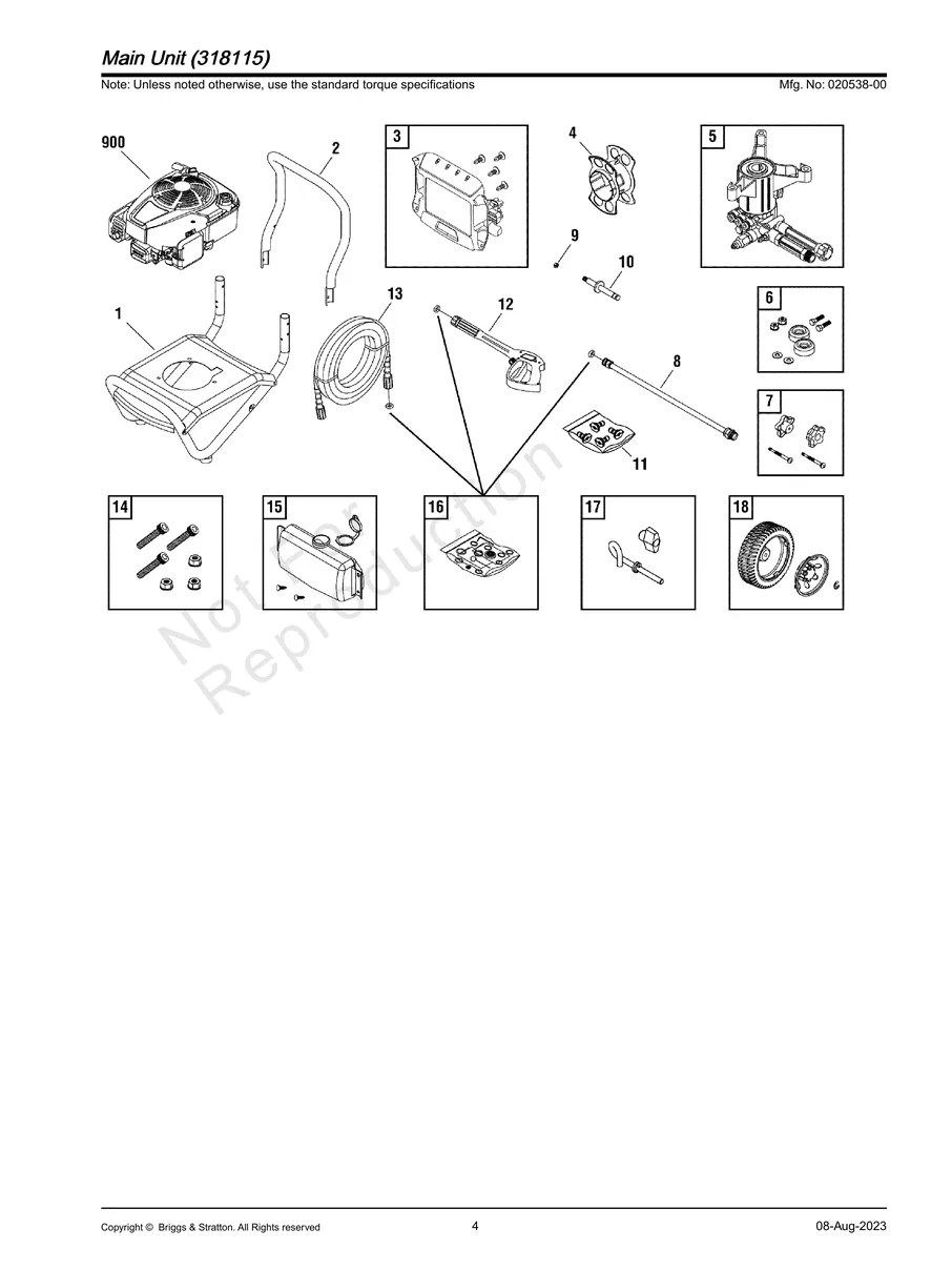BRIGGS AND STRATTON, 020538-00, IPL.4